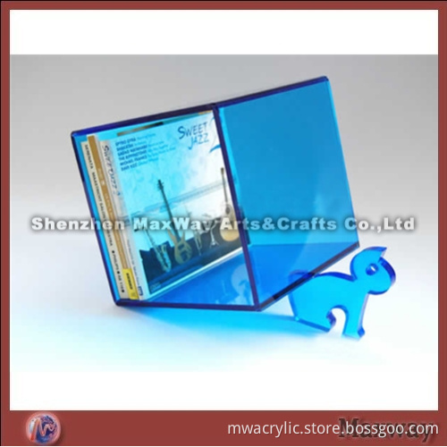 Blue High-quality Elegant Acrylic CD Display Box